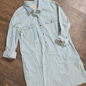 GIRL KRAZY Light Blue Casual Denim Dress Sz XL